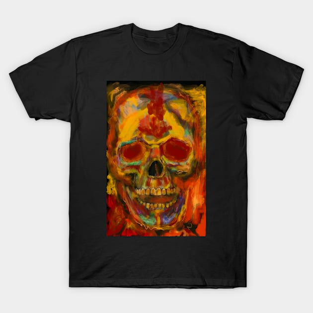 Colorful Skull T-Shirt by guychristopher